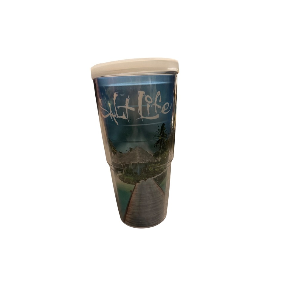 Tervis Tumbler Salt Life Beach‎ Boardwalk Design Insulated Cup Lid